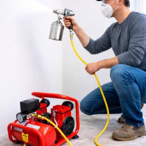 Compresor De Aire 6L 1.5Hp 110V Doble Cilindro Sin Aceite